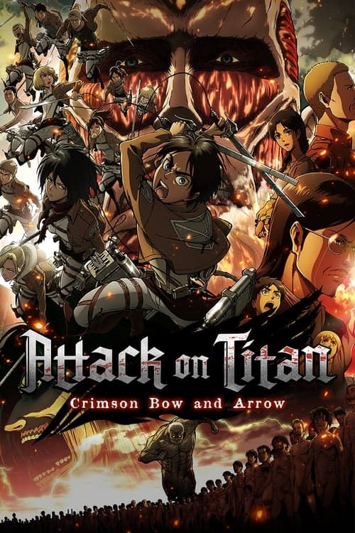Póster de Ataque a los Titanes: El arco y la flecha escarlata