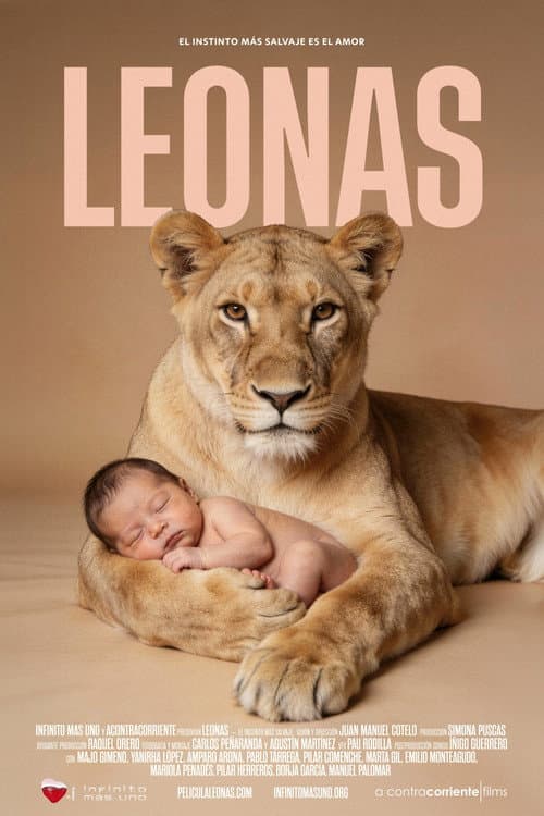 Póster de Leonas, el instinto más salvaje
