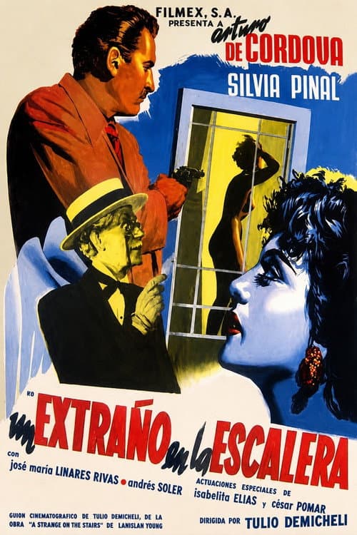 Póster de Un extraño en la escalera