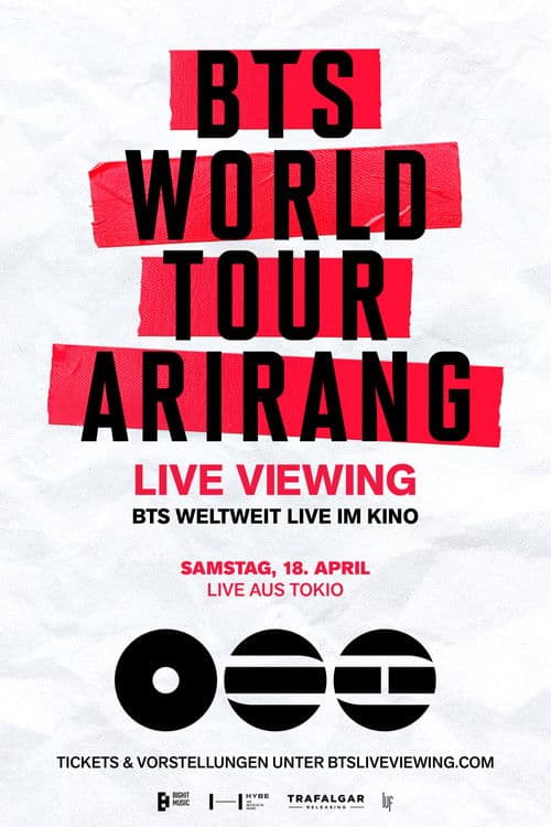 Póster de BTS World Tour 'Arirang' in Japan: Live Viewing