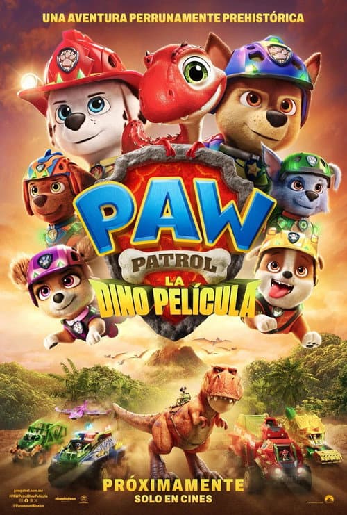 Póster de La Patrulla Canina: La Dino Película