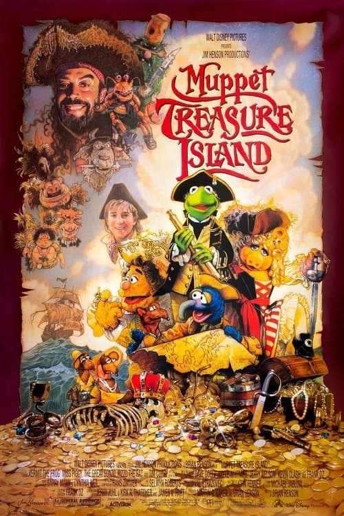 Póster de Los teleñecos en la Isla del Tesoro